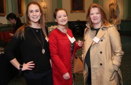 Chloe Murphy (left) with Mary Sheahan and Tanya Cawley.